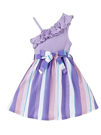 Striped Dress, Purple