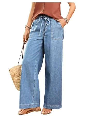 Wide Leg Denim Jeans