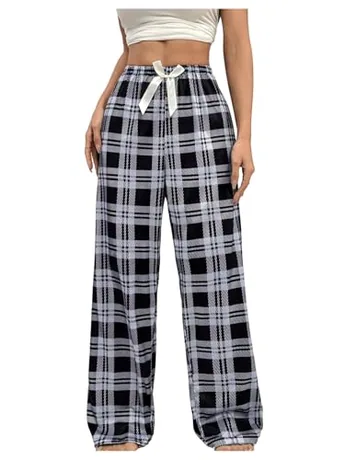 High Waisted Plaid Sleep Set, Mint