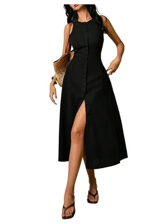 Midi Dress, Black (Small)