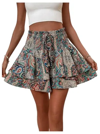 Mini Ruffle Shorts, Multicolour