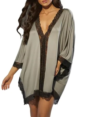 Lace Sleep Set, Grey (Large)