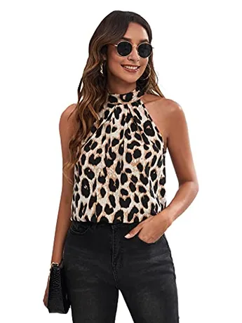Sleeveless Halter Blouse