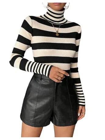 Long Sleeve Striped Knitwear, Multicolour
