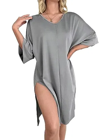 Sleep Set, Grey (v neck)