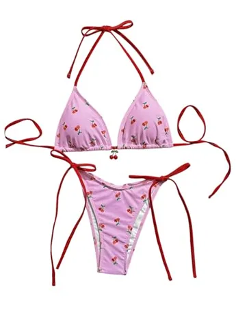 Halter Swimsuit, Pink