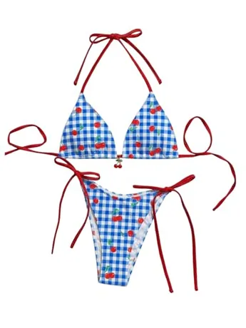Halter Swimsuit, Blue