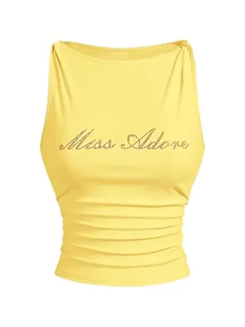 Sleeveless Tank Top, Yellow
