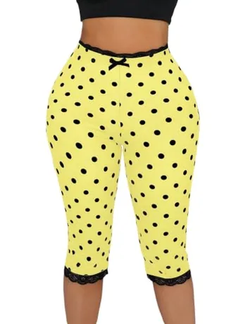Lace Leggings, Yellow
