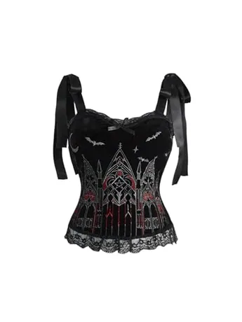 Lace Cami, Black (X-Large)