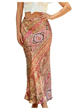 Maxi Bodycon Skirt, Multicolour
