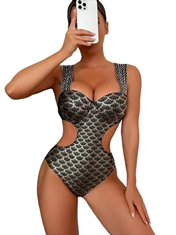 Swimsuit, Gold (Large)