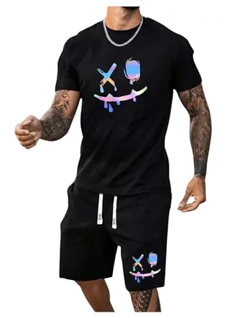 Graphic Outfit Set, Black (Large)
