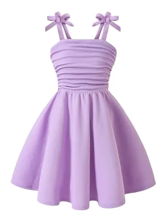 Mini Ruched Dress, Purple