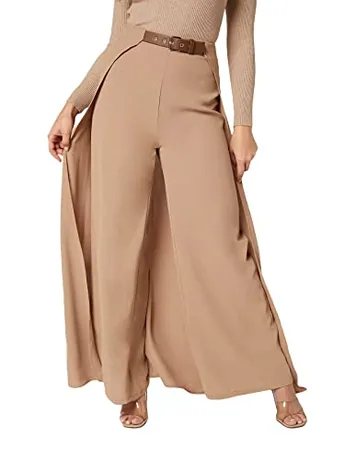 Wide Leg Skirt, Khaki