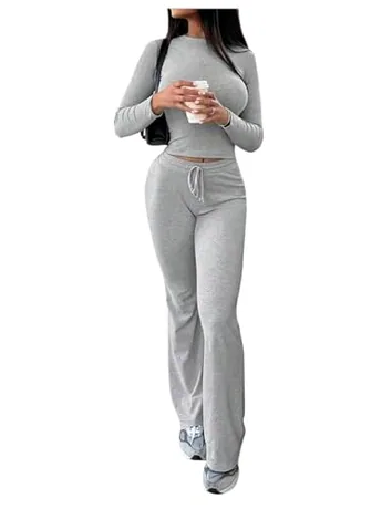 Long Sleeve Outfit Set, Grey (Small)