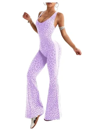 Leopard Jumpsuit, Purple