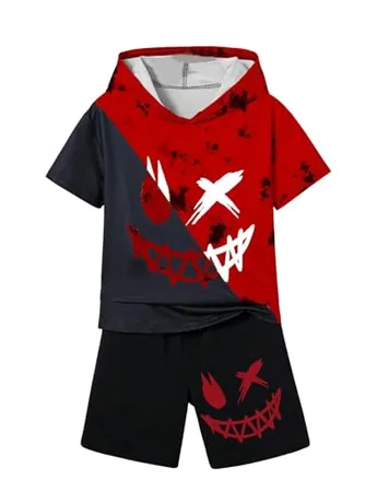 Graphic Outfit Set, Red
