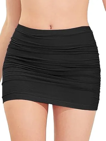 Mini Mesh Skirt, Black (Medium)