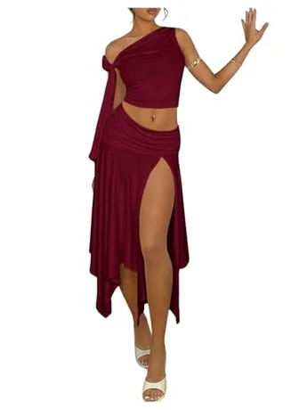 Outfit Set, Burgundy (Medium)