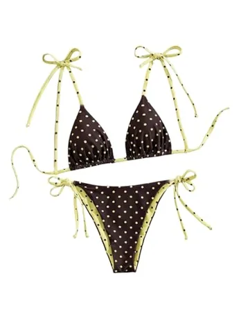 Swimsuit, Brown (X-Small)