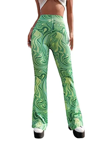 High Waisted Trousers, Green