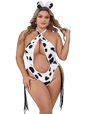 Plus Size Halter Bodysuit, Black