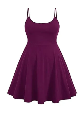 Plus Size Sleeveless Dress, Purple