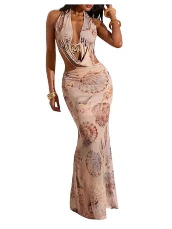 Maxi Tie Dye Dress, Khaki
