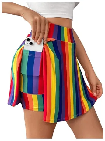 Striped Skirt, Multicolour