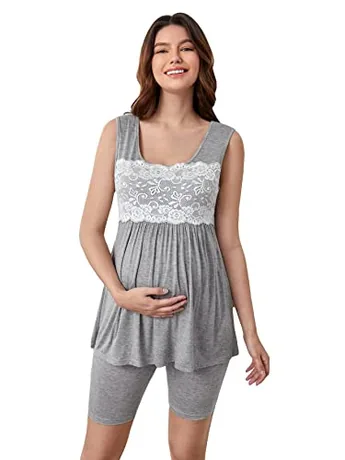 Lace Outfit Set, Grey (Small)
