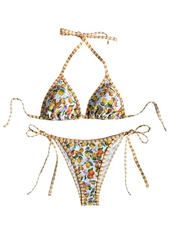 Halter Swimsuit, Multicolour