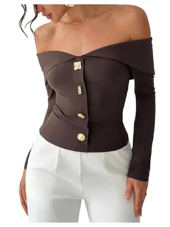 Long Sleeve T-Shirt, Coffee (XX-Large)