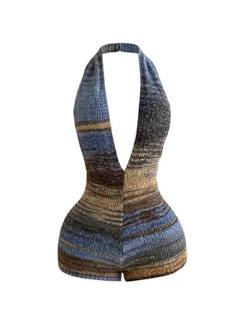 Knit Romper, Multicolour