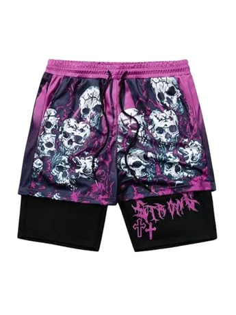 Graphic Shorts, Purple (X-Large)