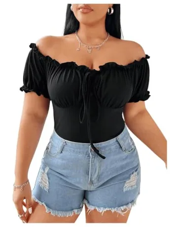 Plus Size T-Shirt, Black (4X-Large Plus)