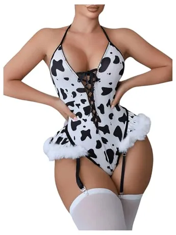 Lace Bodysuit, Black (X-Small)