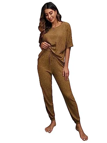 Ribbed Sleep Set, Yellow