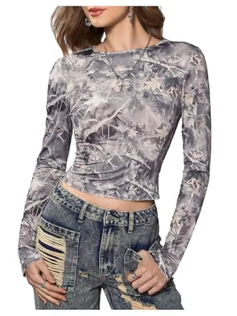 Long Sleeve Graphic T-Shirt, Multicolour