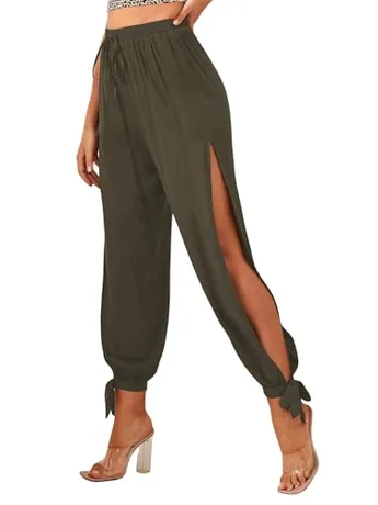 Cropped Trousers, Grey