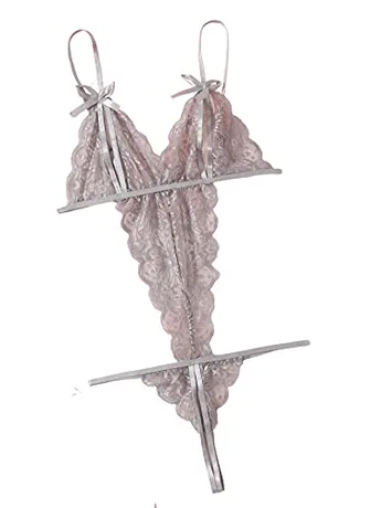 Lace Bodysuit, Grey