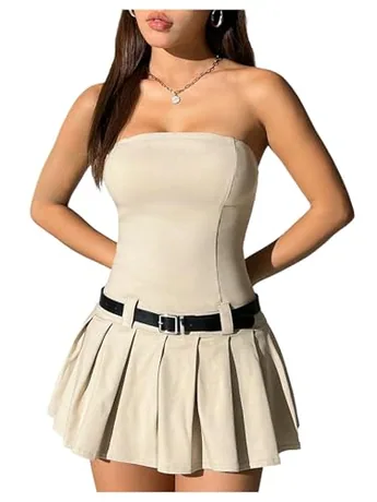 Petite Mini Dress, Apricot