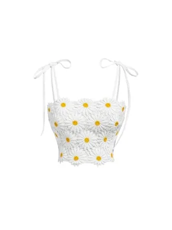 Floral Cami, White