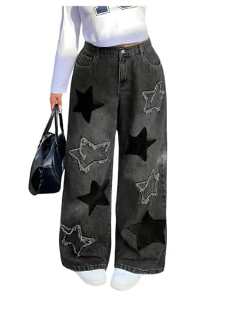 Plus Size Denim Jeans, Grey