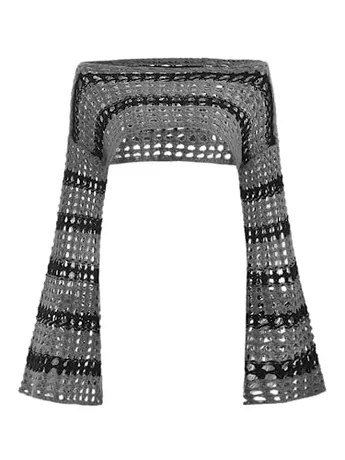 Knit Crop Top, Stripe