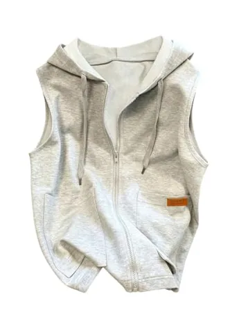 Sleeveless Knitwear, Grey (sleeveless)