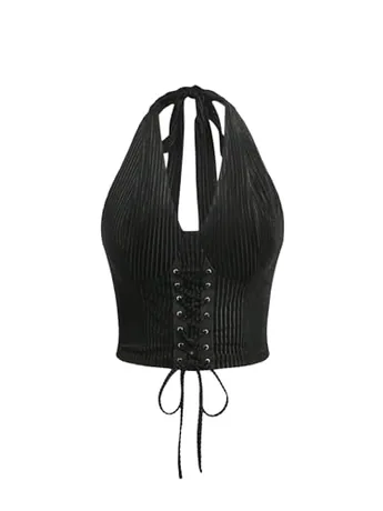 Plus Size Lace Cami, Black (Large Plus)