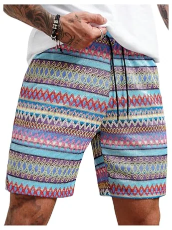 Striped Shorts, Blue (with pockets)