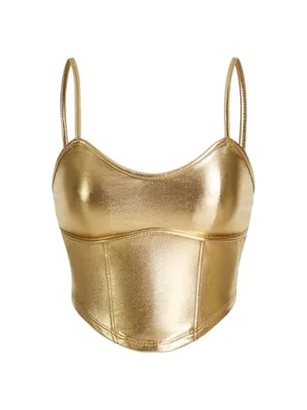 Sleeveless Cami, Gold (Small)