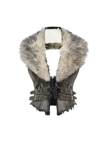 Cropped Denim Jacket, Grey